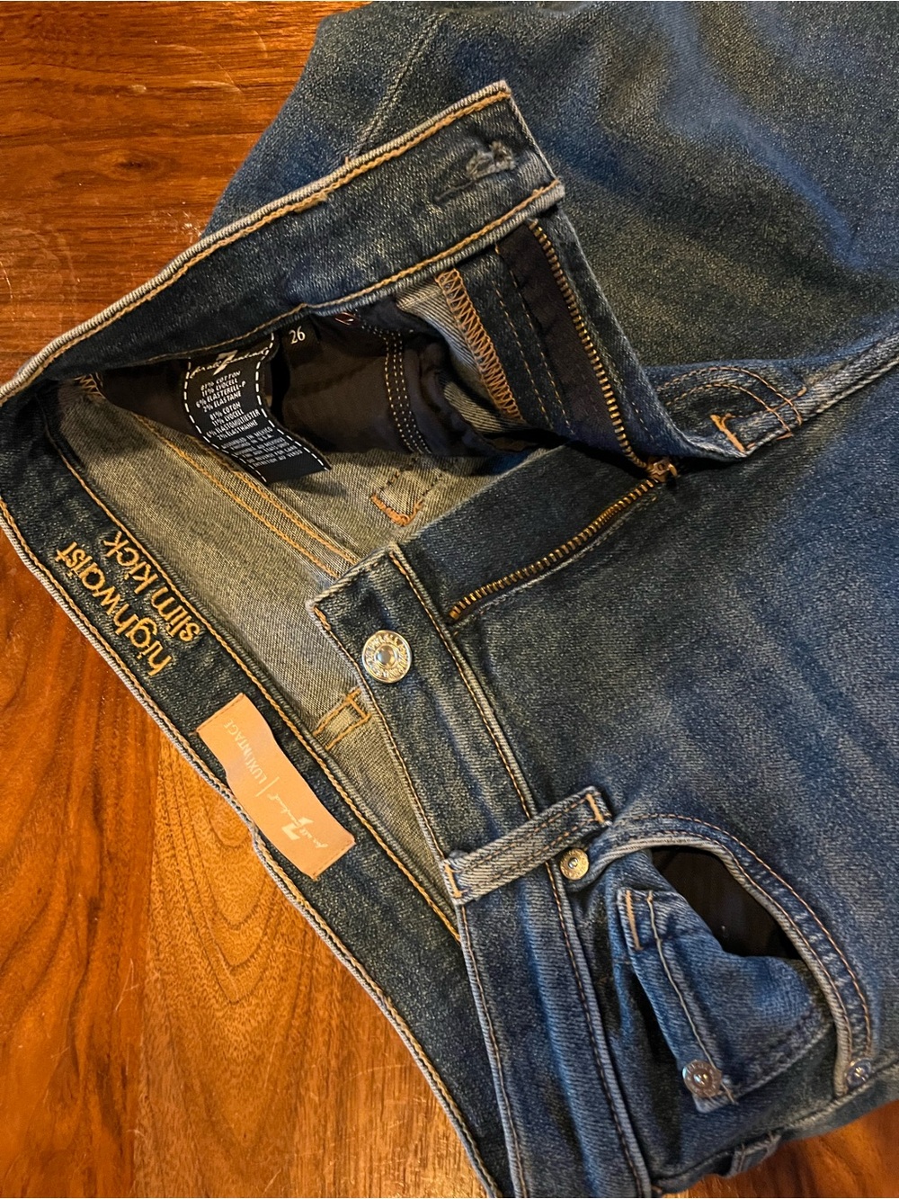 7 FOR ALL MANKIND - high waisted crop kick flare jean - Picture 8 of 8